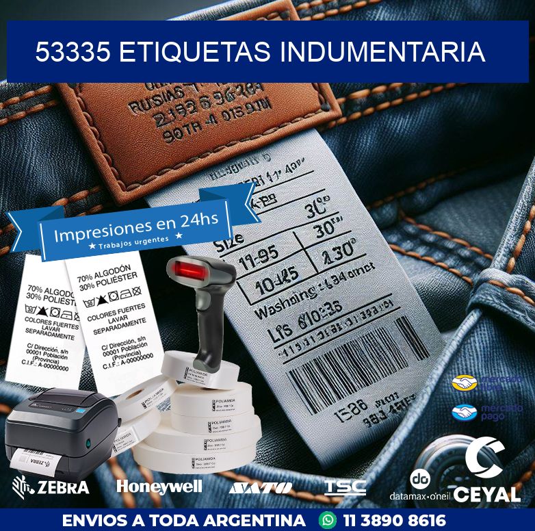 53335 ETIQUETAS INDUMENTARIA