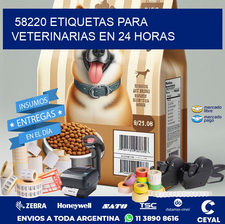 58220 ETIQUETAS PARA VETERINARIAS EN 24 HORAS