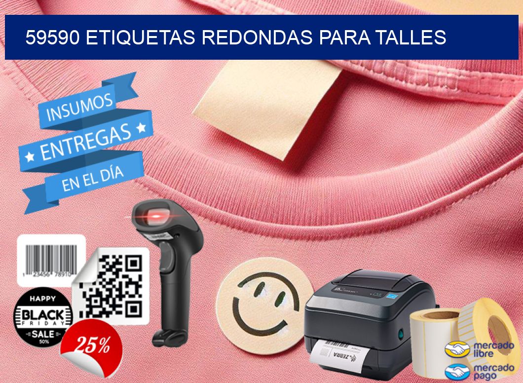 59590 ETIQUETAS REDONDAS PARA TALLES