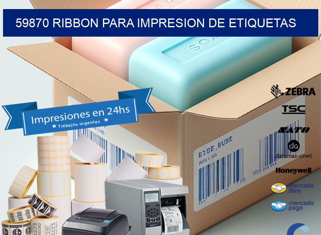 59870 RIBBON PARA IMPRESION DE ETIQUETAS