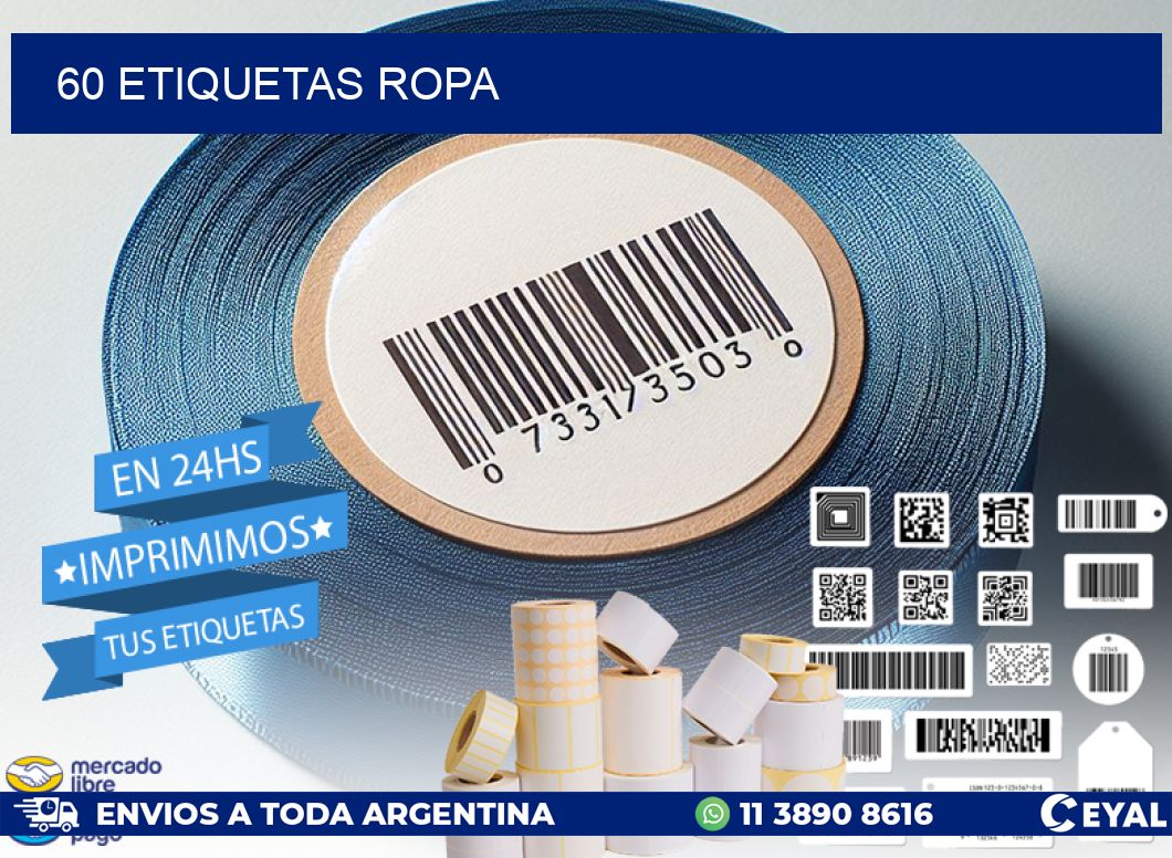 60 ETIQUETAS ROPA