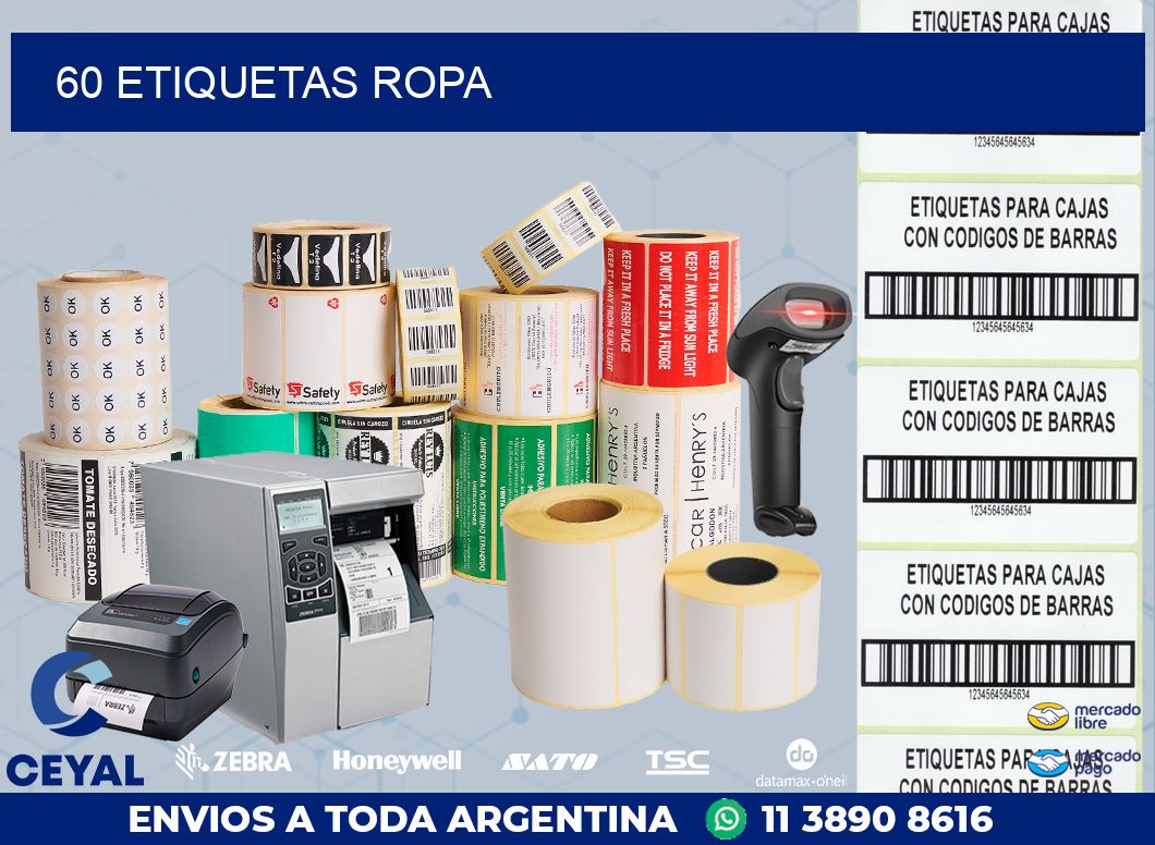 60 ETIQUETAS ROPA