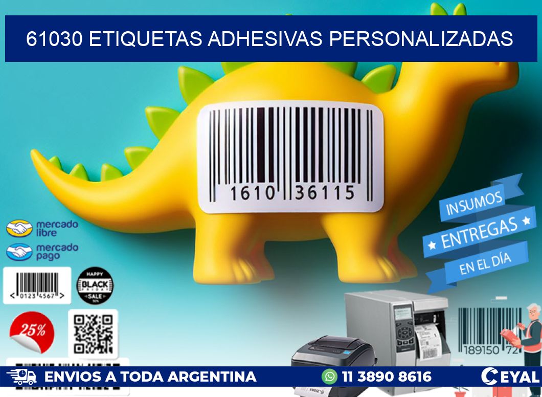 61030 Etiquetas adhesivas personalizadas