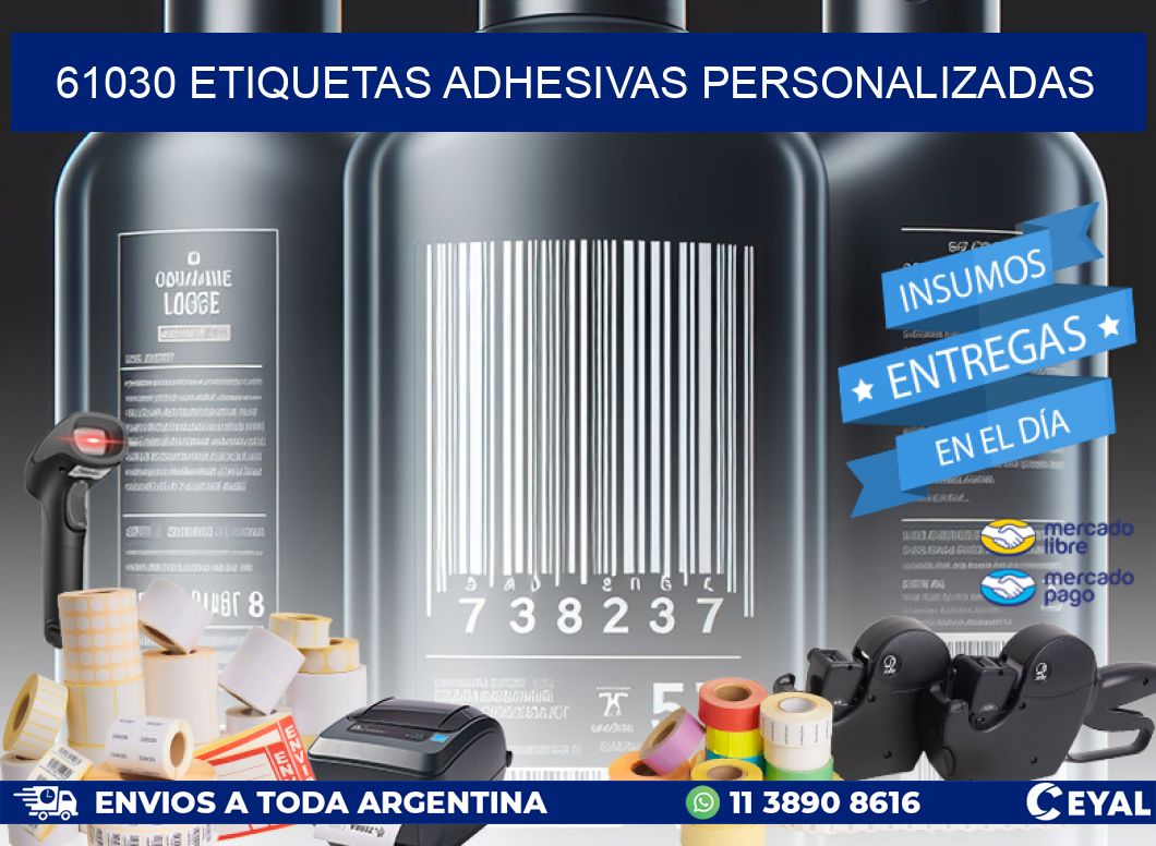 61030 Etiquetas adhesivas personalizadas