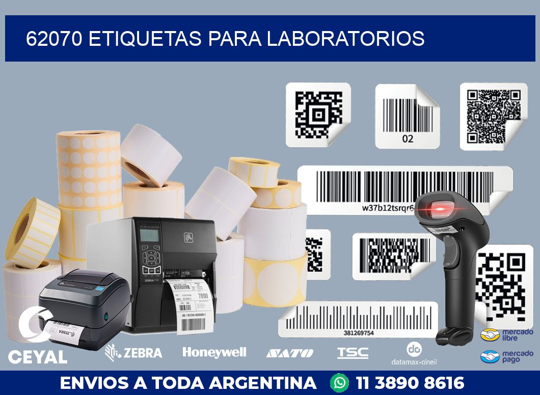 62070 ETIQUETAS PARA LABORATORIOS