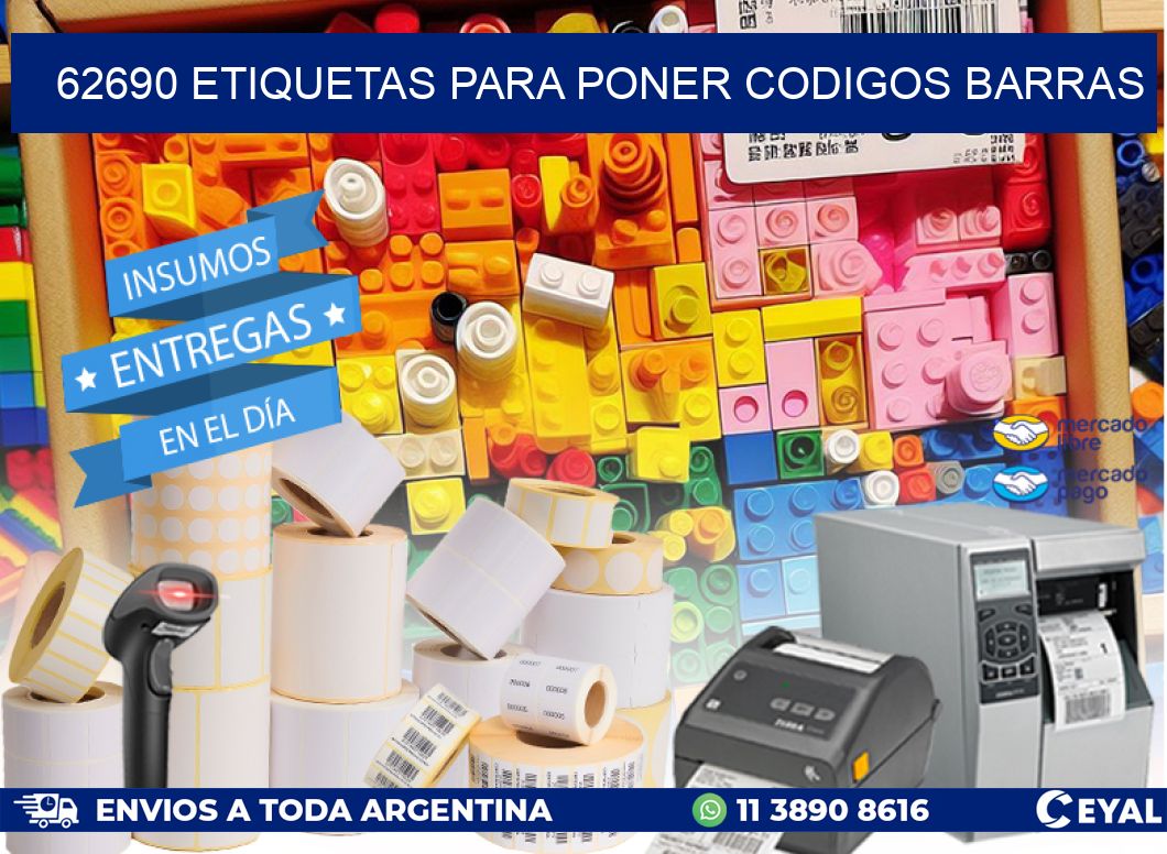62690 ETIQUETAS PARA PONER CODIGOS BARRAS