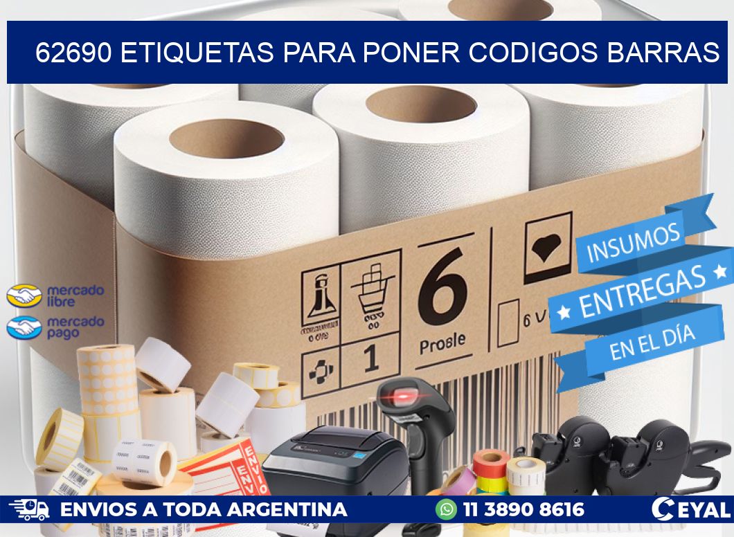 62690 ETIQUETAS PARA PONER CODIGOS BARRAS