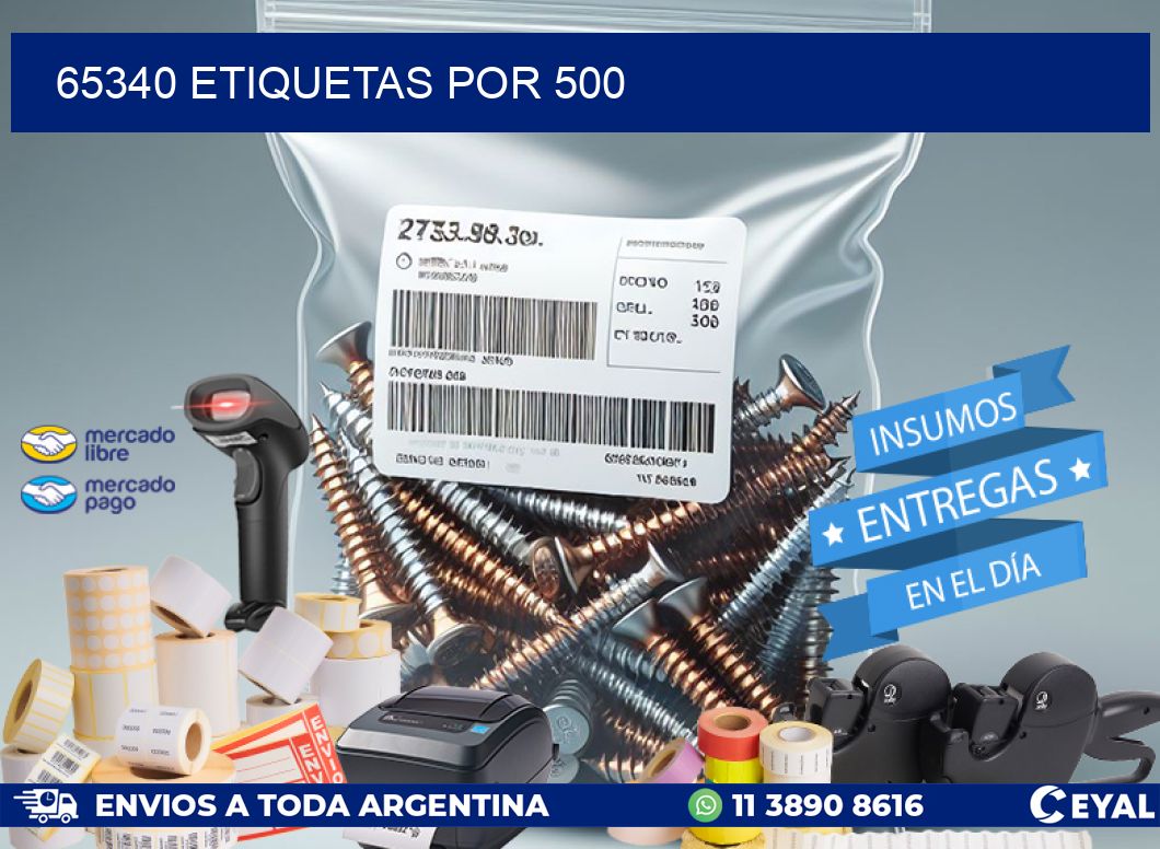 65340 ETIQUETAS POR 500