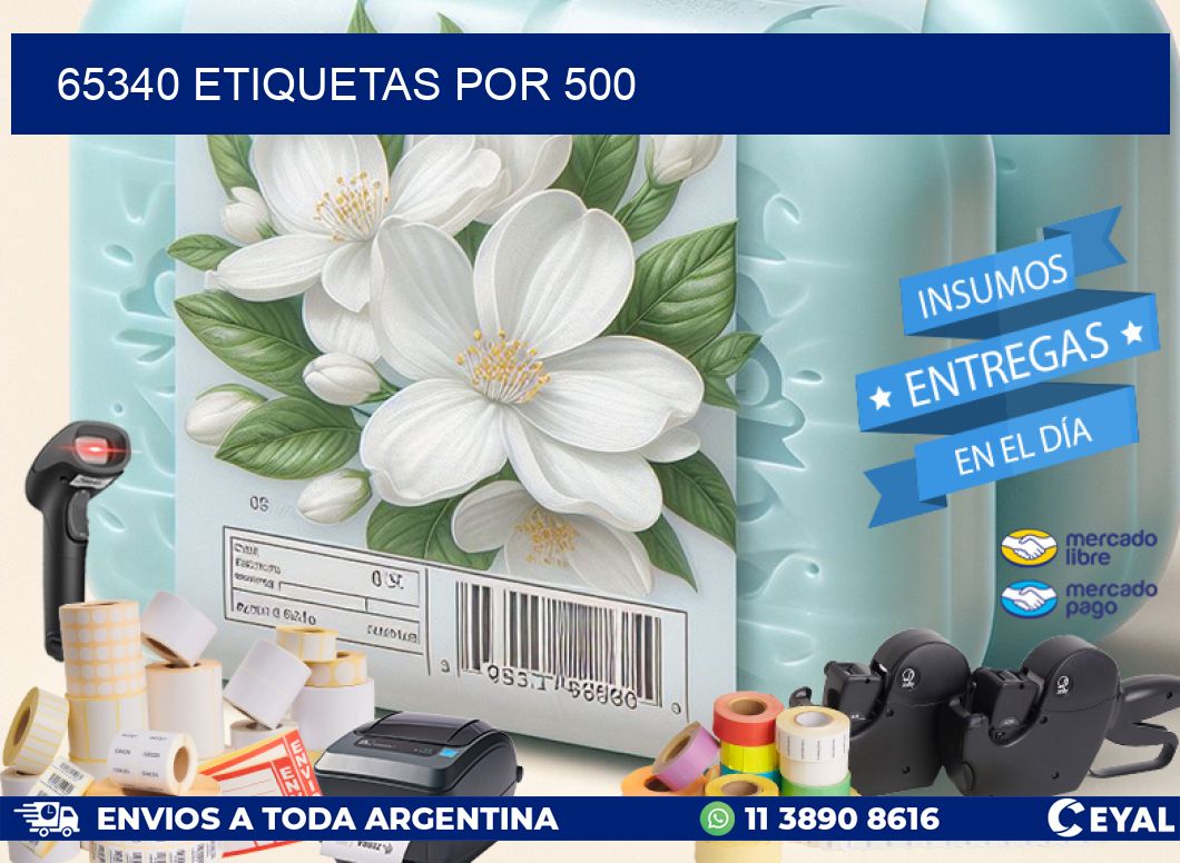 65340 ETIQUETAS POR 500