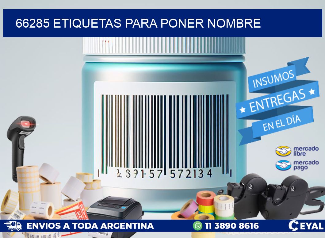 66285 ETIQUETAS PARA PONER NOMBRE