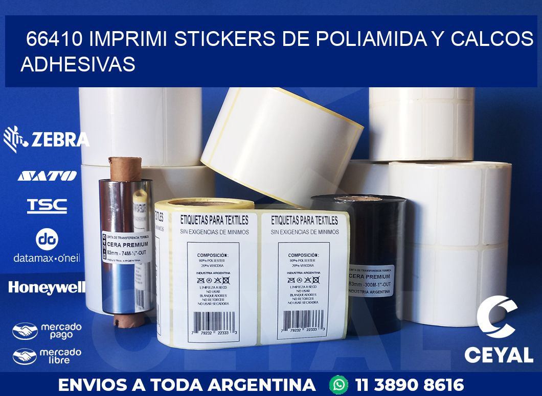 66410 IMPRIMI STICKERS DE POLIAMIDA Y CALCOS ADHESIVAS