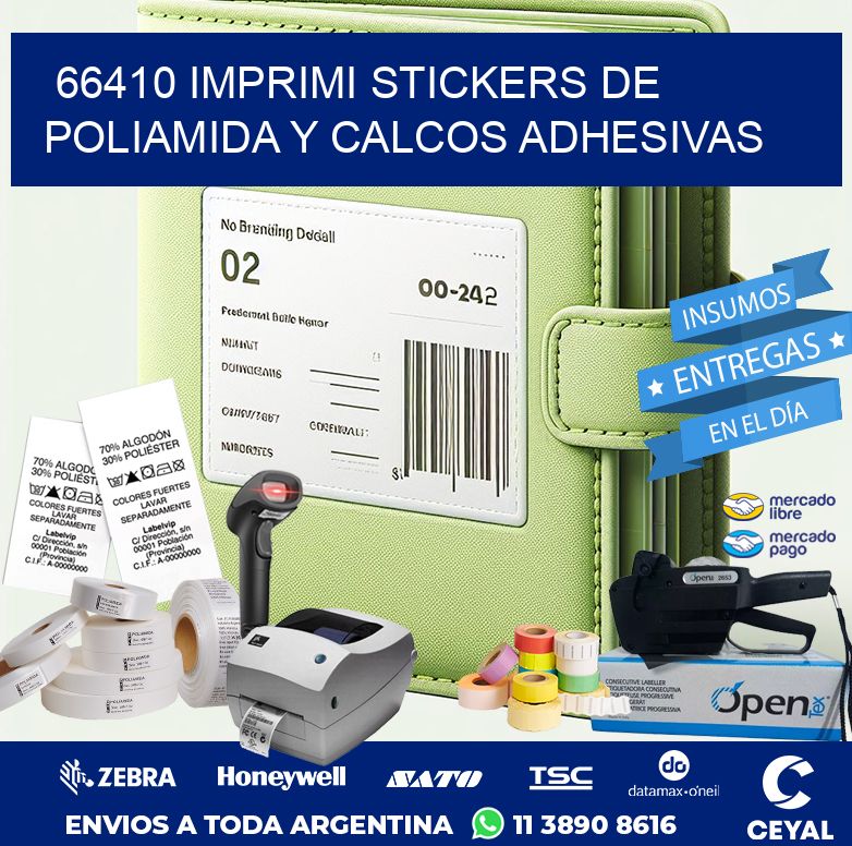 66410 IMPRIMI STICKERS DE POLIAMIDA Y CALCOS ADHESIVAS