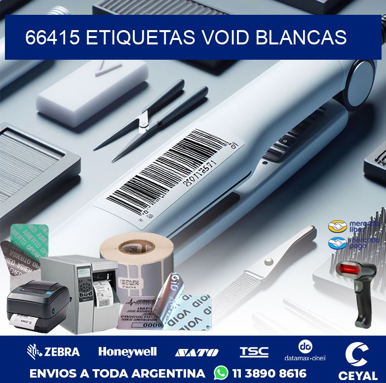 66415 ETIQUETAS VOID BLANCAS