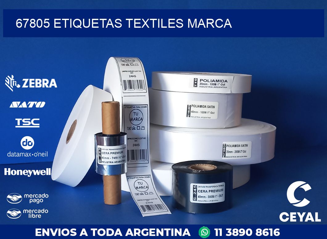 67805 ETIQUETAS TEXTILES MARCA
