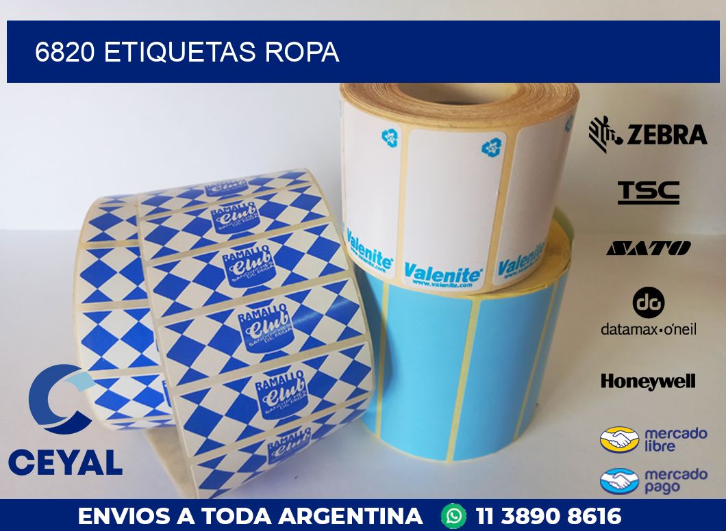 6820 ETIQUETAS ROPA