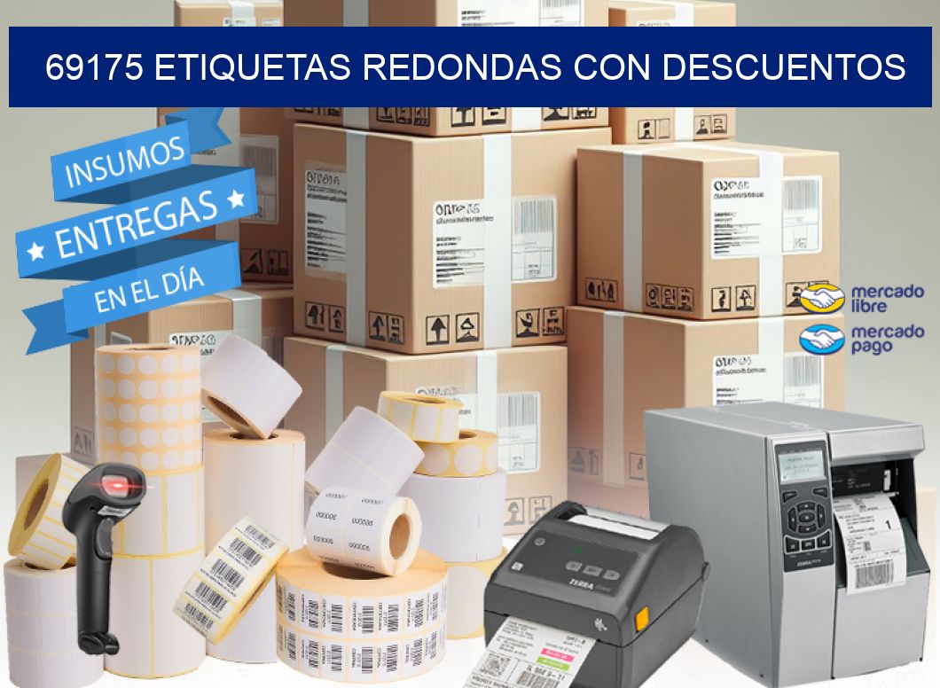 69175 ETIQUETAS REDONDAS CON DESCUENTOS
