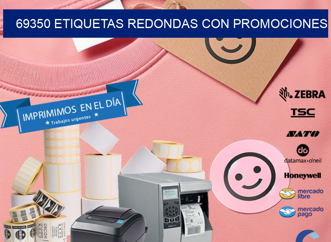 69350 ETIQUETAS REDONDAS CON PROMOCIONES