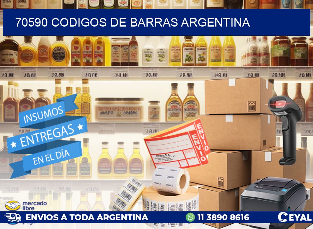 70590 CODIGOS DE BARRAS ARGENTINA