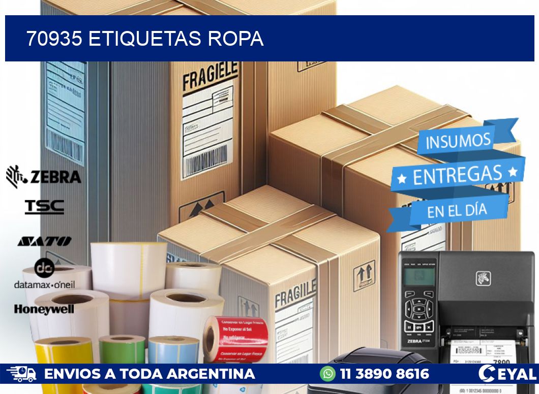 70935 ETIQUETAS ROPA