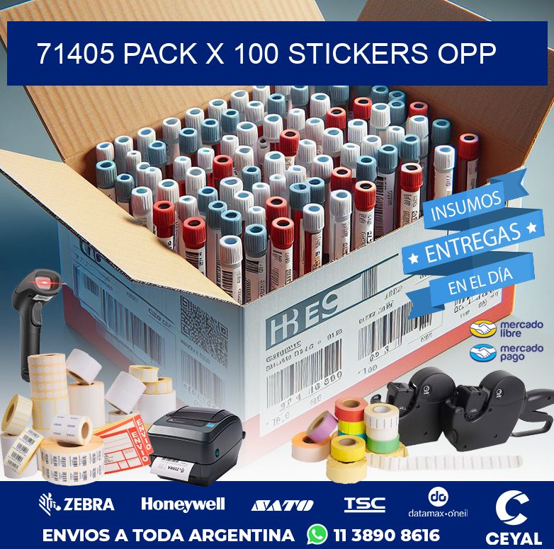 71405 PACK X 100 STICKERS OPP