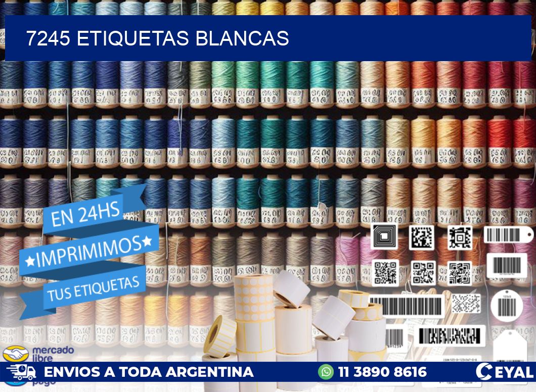 7245 ETIQUETAS BLANCAS