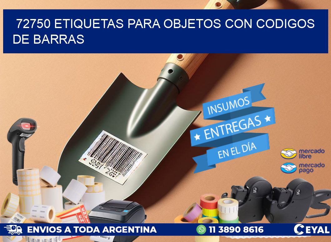 72750 ETIQUETAS PARA OBJETOS CON CODIGOS DE BARRAS