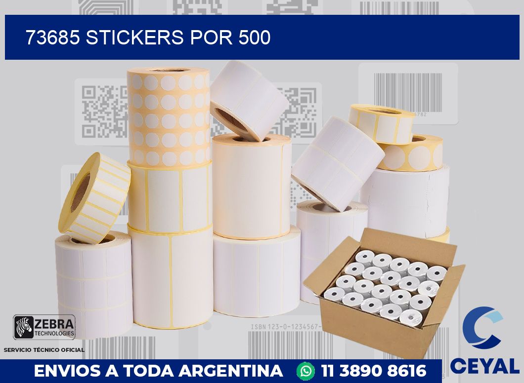 73685 STICKERS POR 500