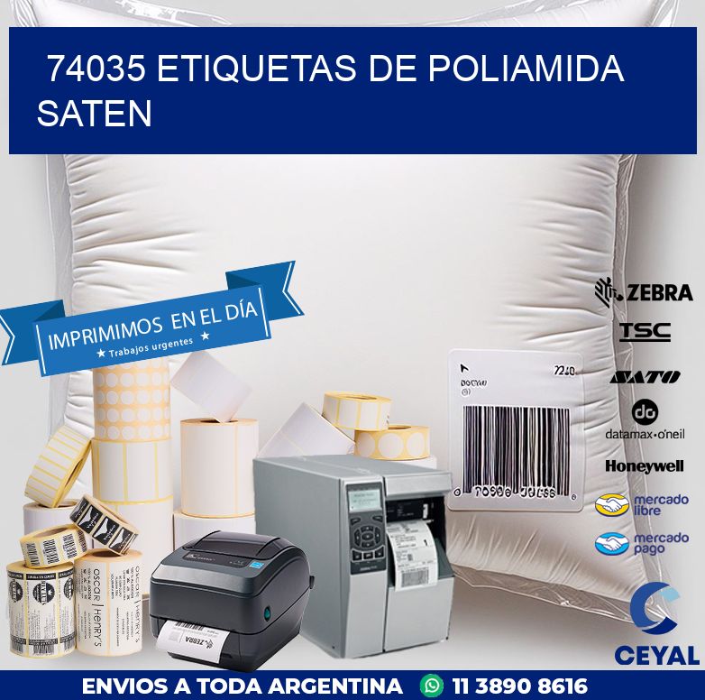 74035 ETIQUETAS DE POLIAMIDA SATEN