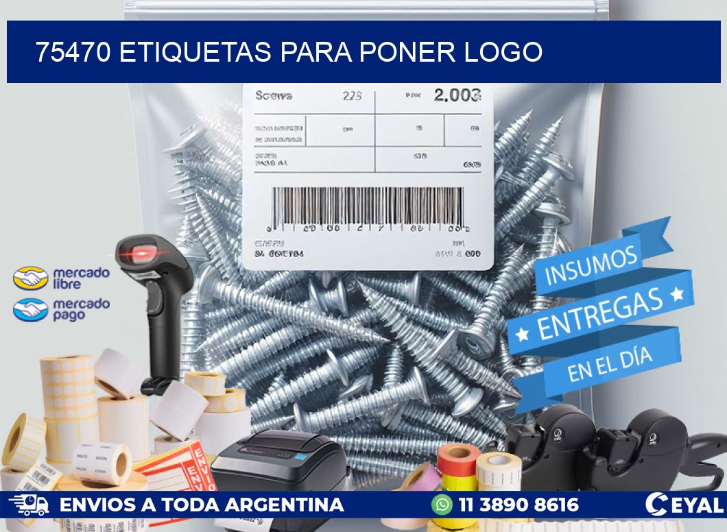 75470 ETIQUETAS PARA PONER LOGO