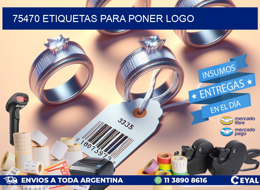 75470 ETIQUETAS PARA PONER LOGO