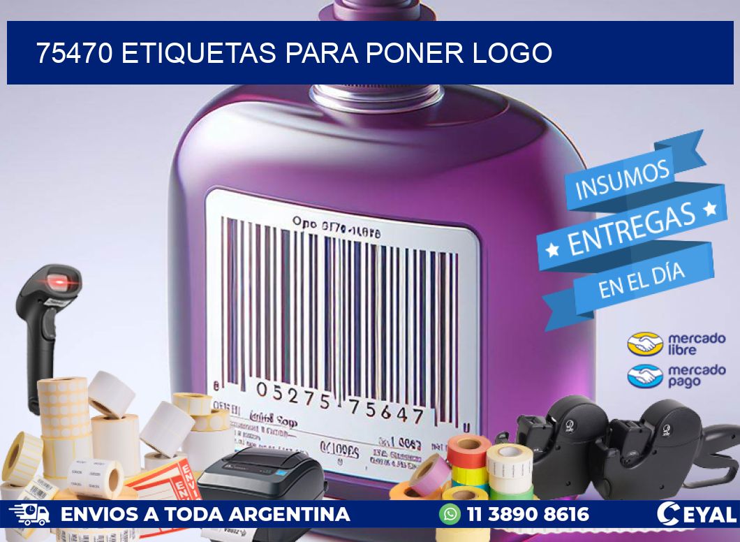 75470 ETIQUETAS PARA PONER LOGO