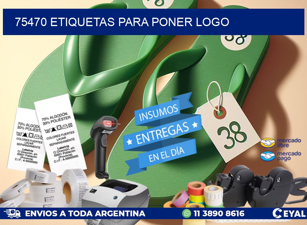 75470 ETIQUETAS PARA PONER LOGO