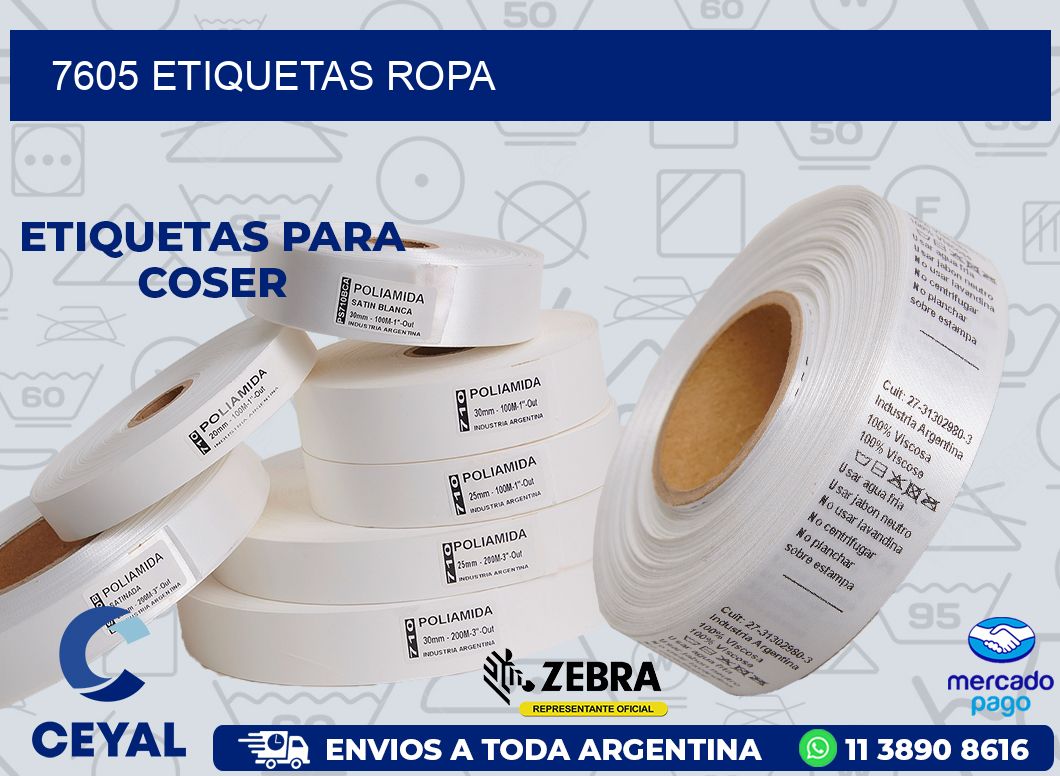 7605 ETIQUETAS ROPA