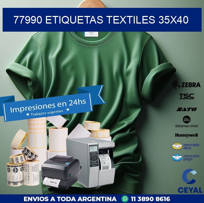 77990 ETIQUETAS TEXTILES 35X40
