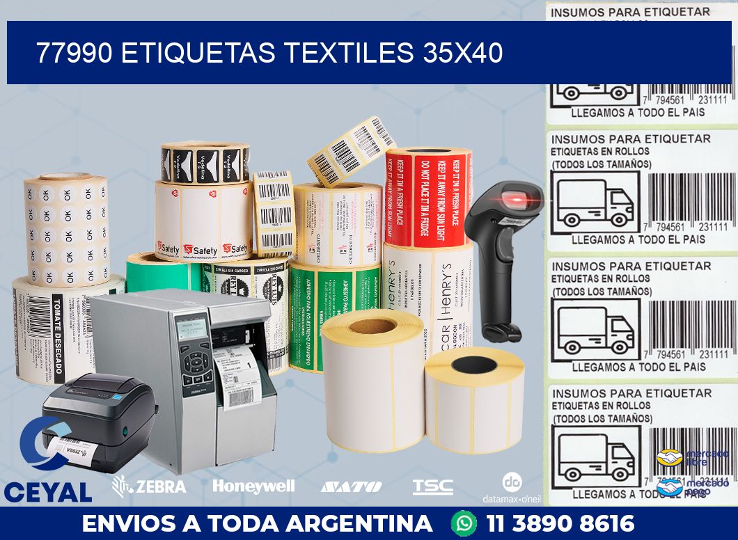 77990 ETIQUETAS TEXTILES 35X40