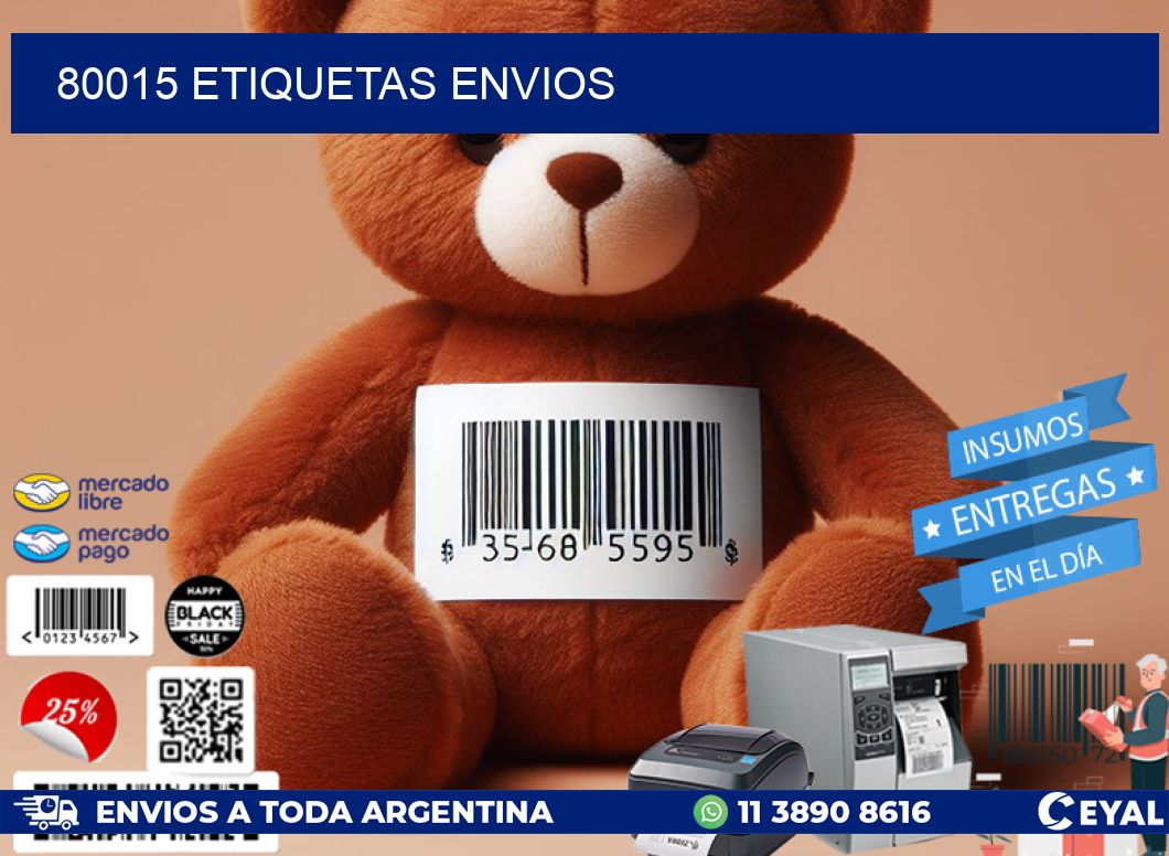 80015 Etiquetas envios