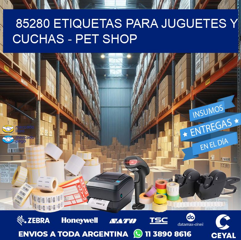 85280 ETIQUETAS PARA JUGUETES Y CUCHAS - PET SHOP