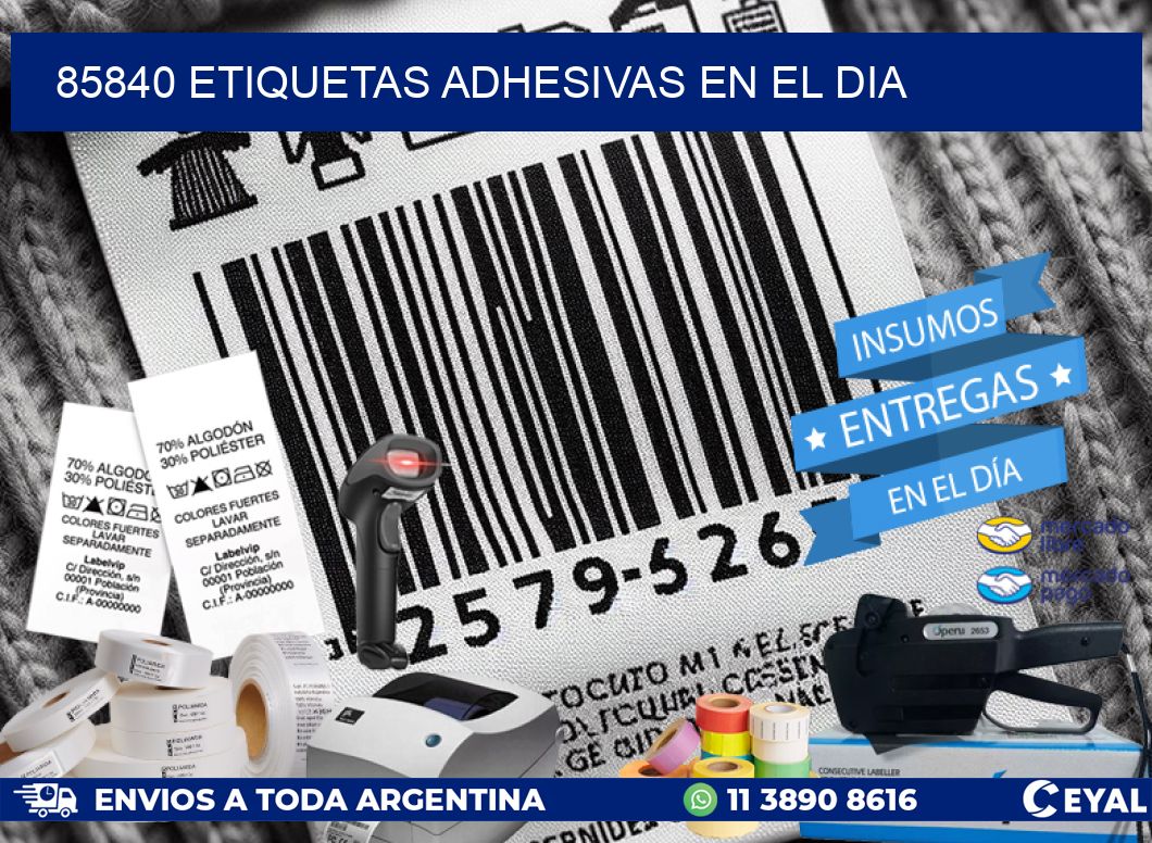 85840 Etiquetas adhesivas en el dia