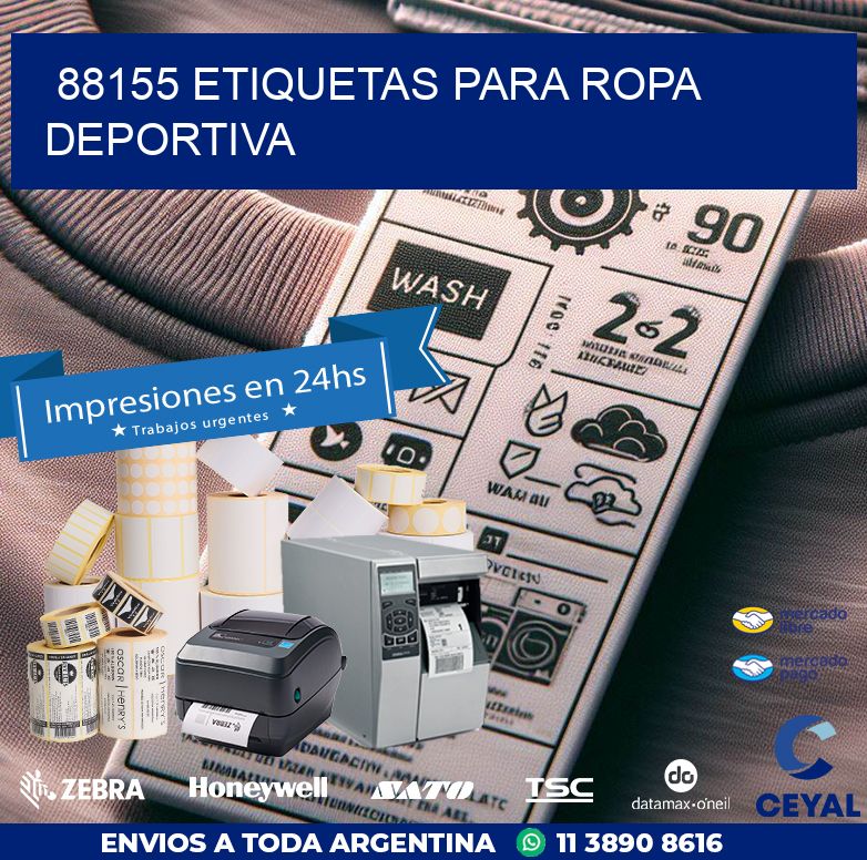 88155 ETIQUETAS PARA ROPA DEPORTIVA