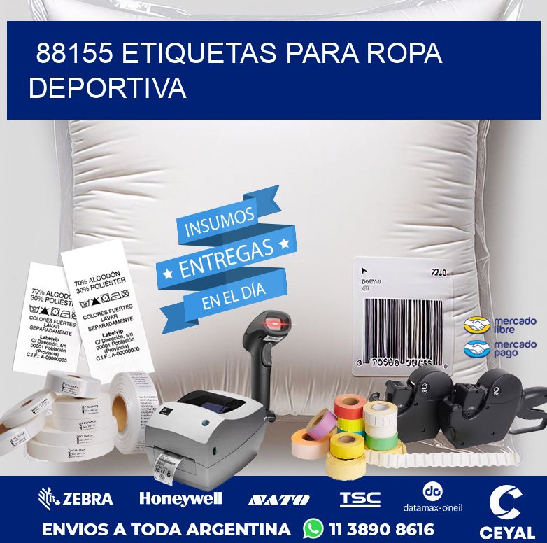88155 ETIQUETAS PARA ROPA DEPORTIVA
