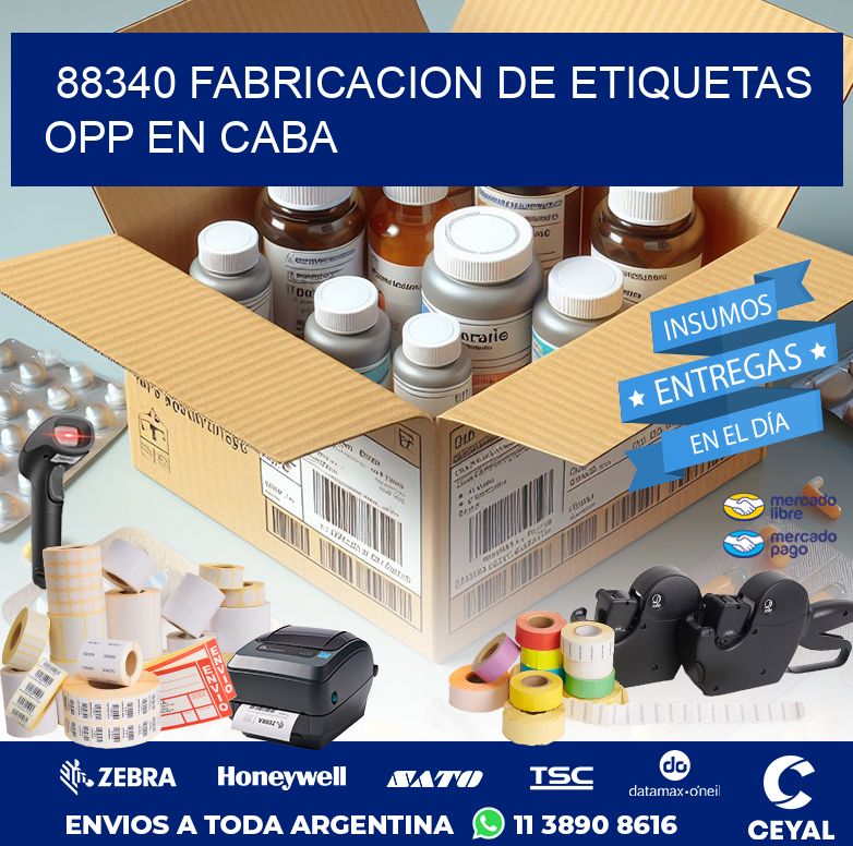 88340 FABRICACION DE ETIQUETAS OPP EN CABA