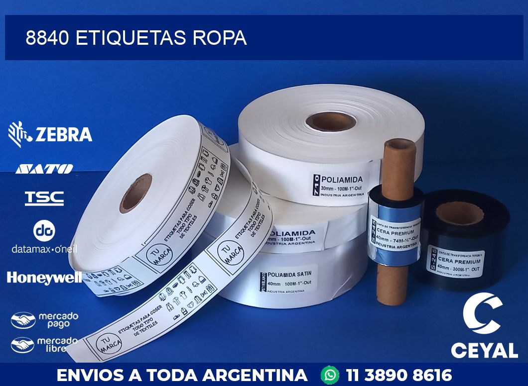 8840 ETIQUETAS ROPA