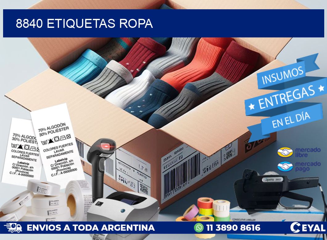 8840 ETIQUETAS ROPA