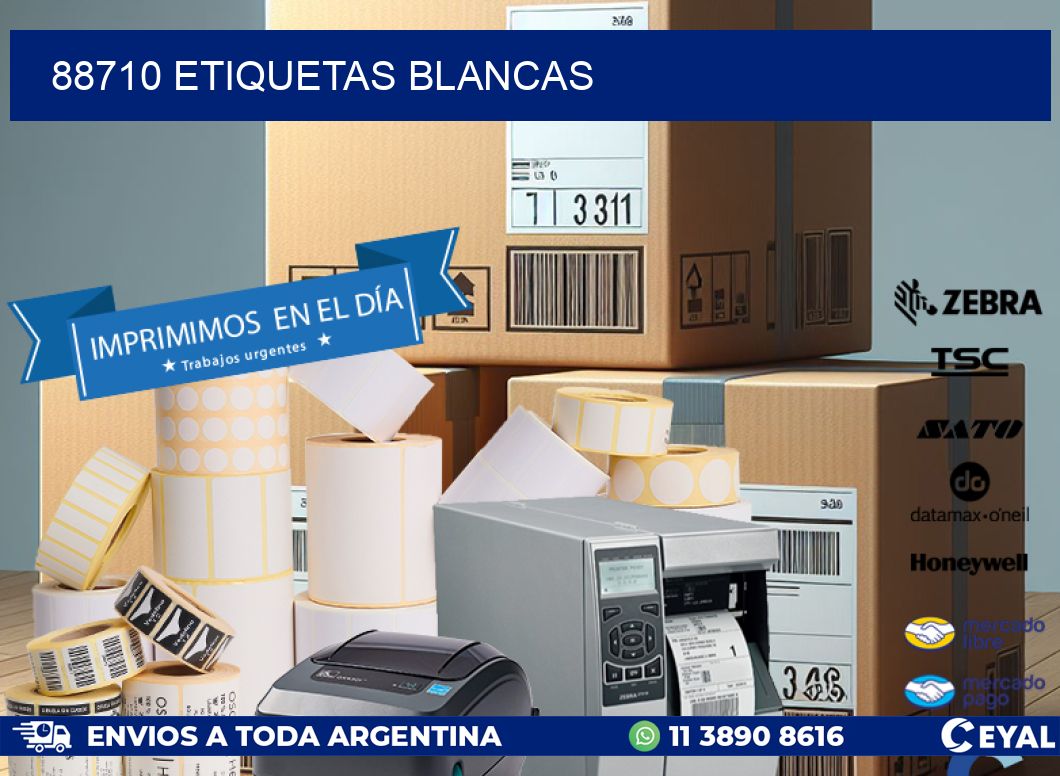88710 ETIQUETAS BLANCAS
