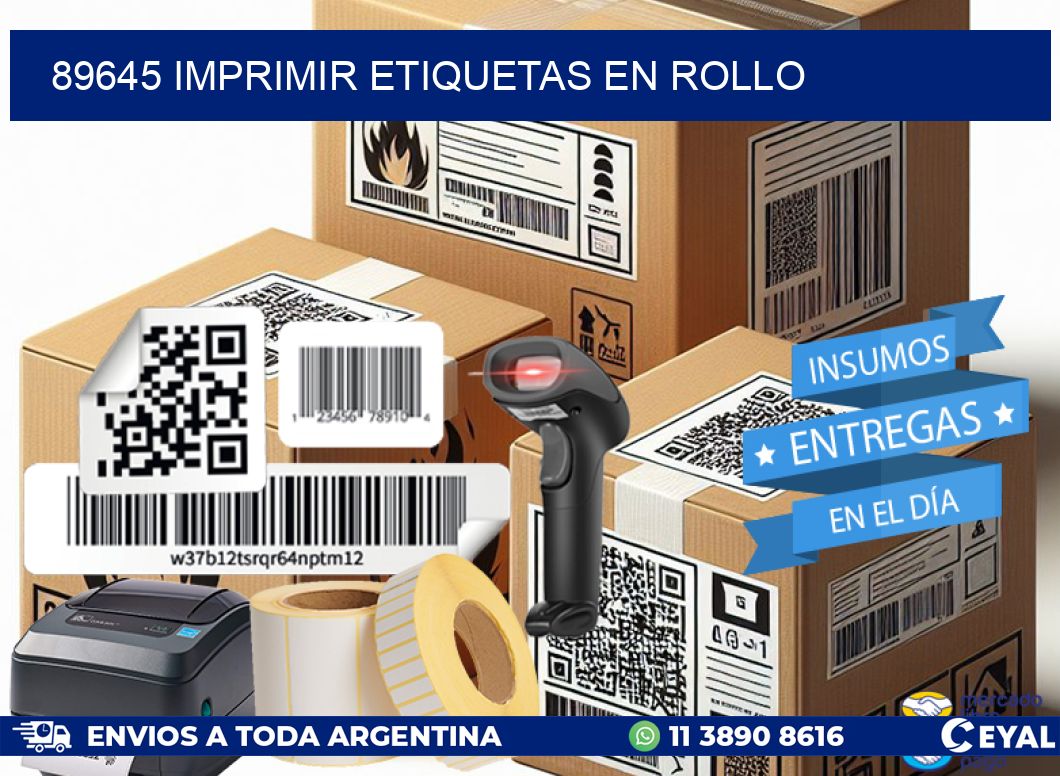 89645 imprimir etiquetas en rollo