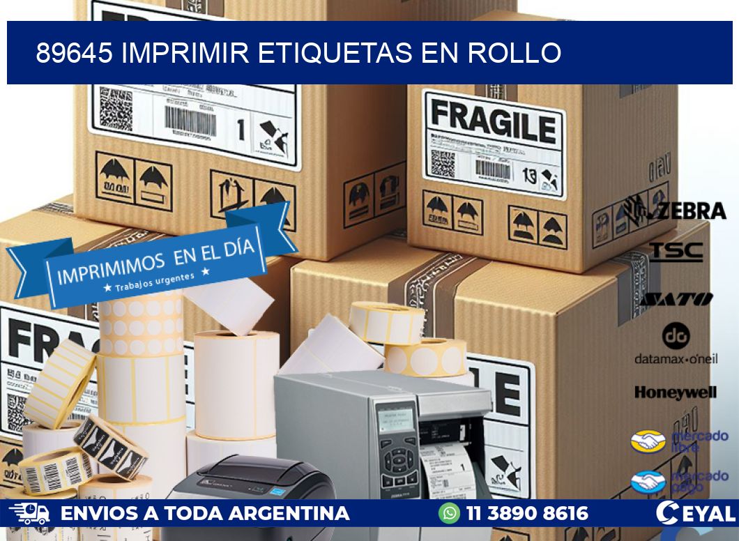 89645 imprimir etiquetas en rollo