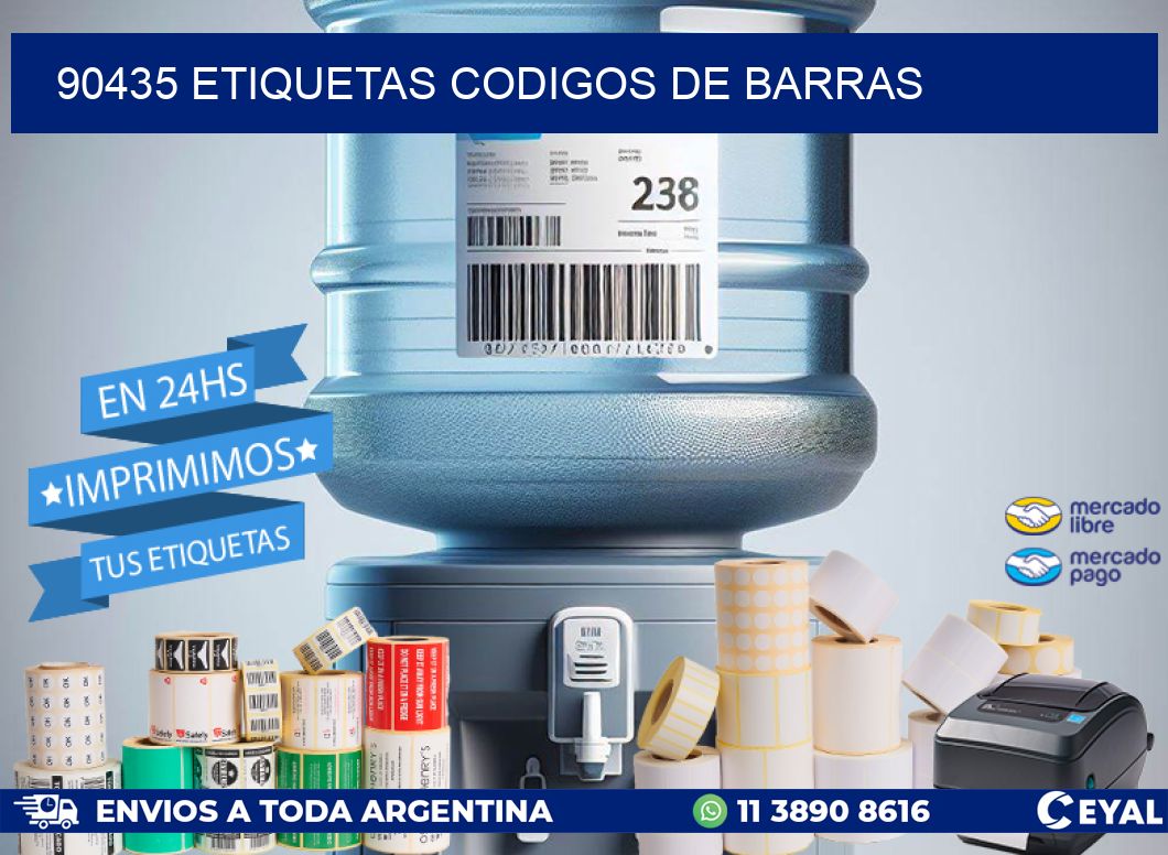 90435 etiquetas codigos de barras