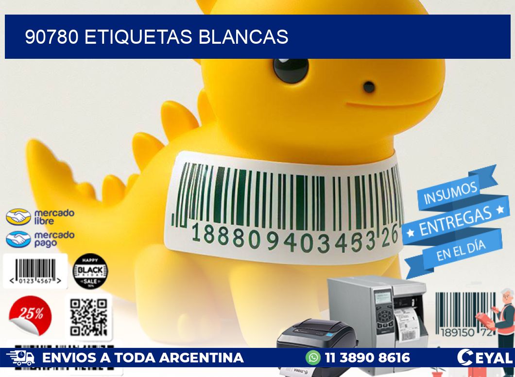 90780 ETIQUETAS BLANCAS