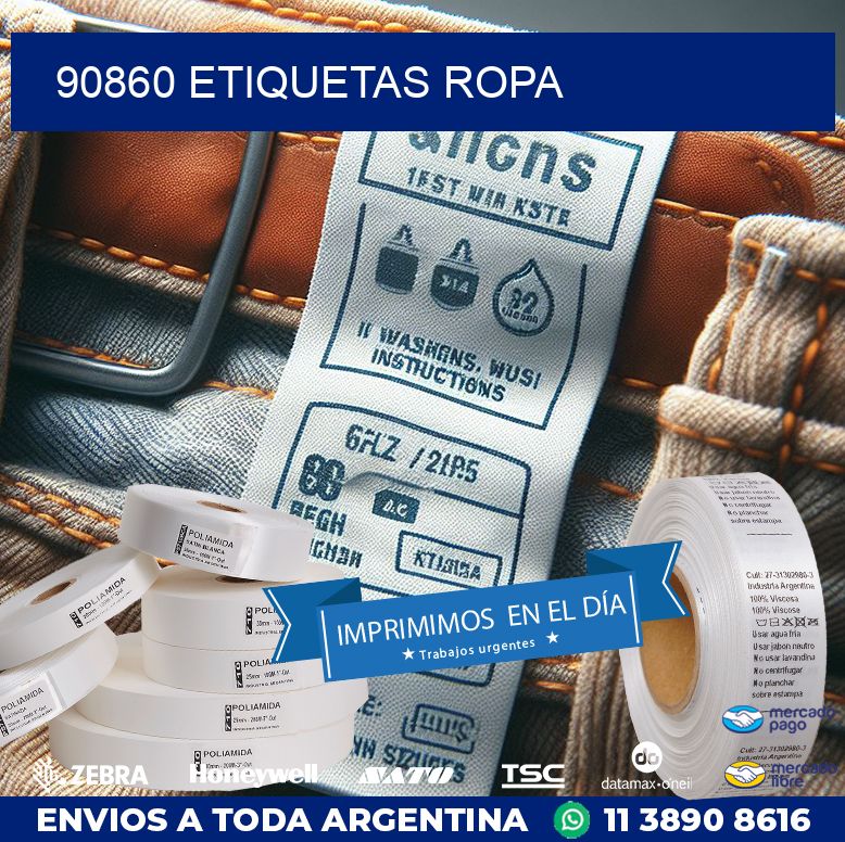 90860 ETIQUETAS ROPA
