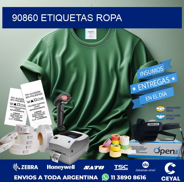 90860 ETIQUETAS ROPA